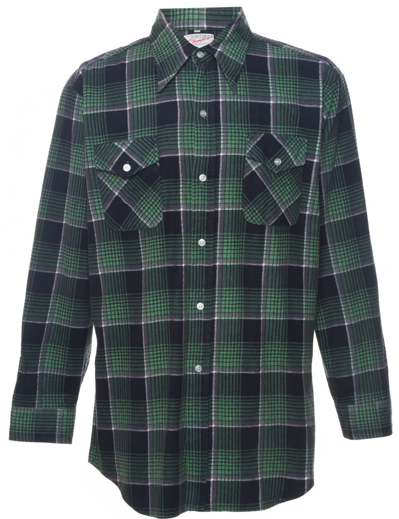 Champion 70's Collar Checked Shirt - L