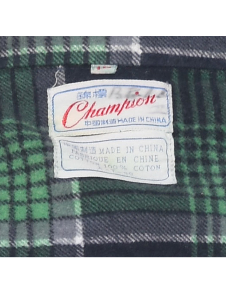 Champion 70's Collar Checked Shirt - L