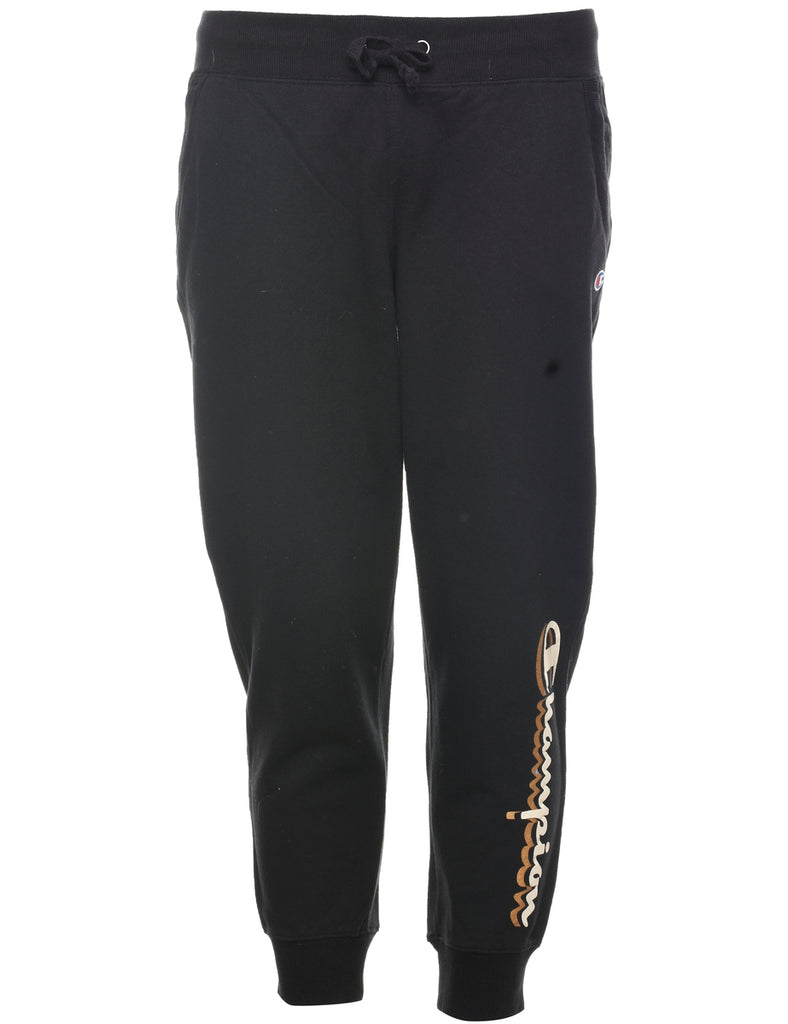 Champion Black Printed Jogging Bottoms - W35 L26