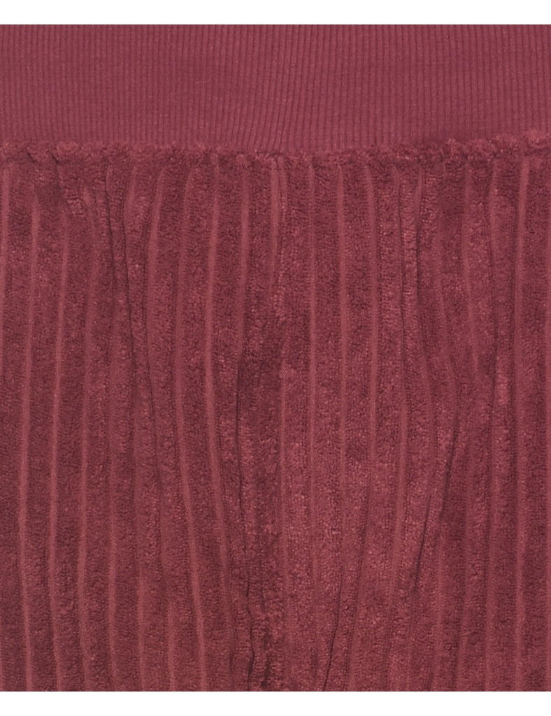 Champion Maroon Corduroy Jogging Bottoms - W35 L30