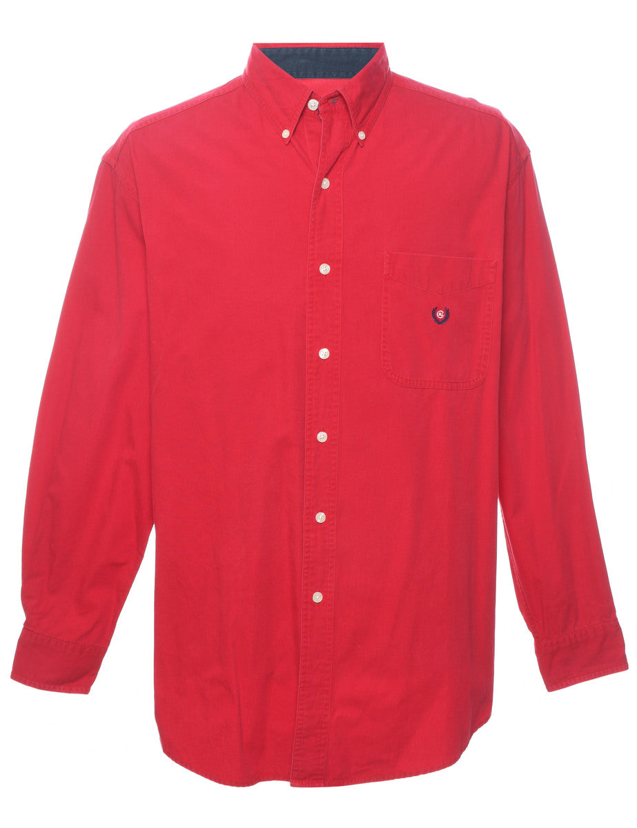 Men's Chaps Chaps Denim Shirt Red, L Beyond Retro