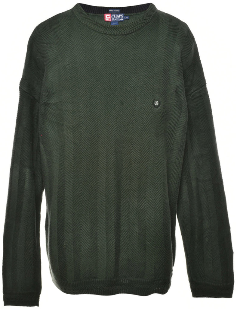 Chaps Green Jumper - L