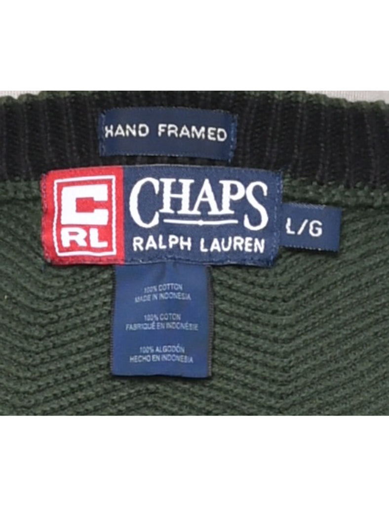 Chaps Green Jumper - L