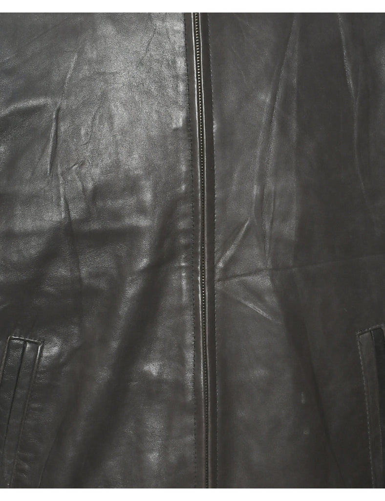Chaps Leather Jacket - M