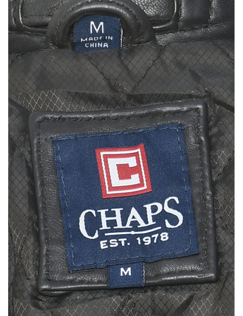 Chaps Leather Jacket - M