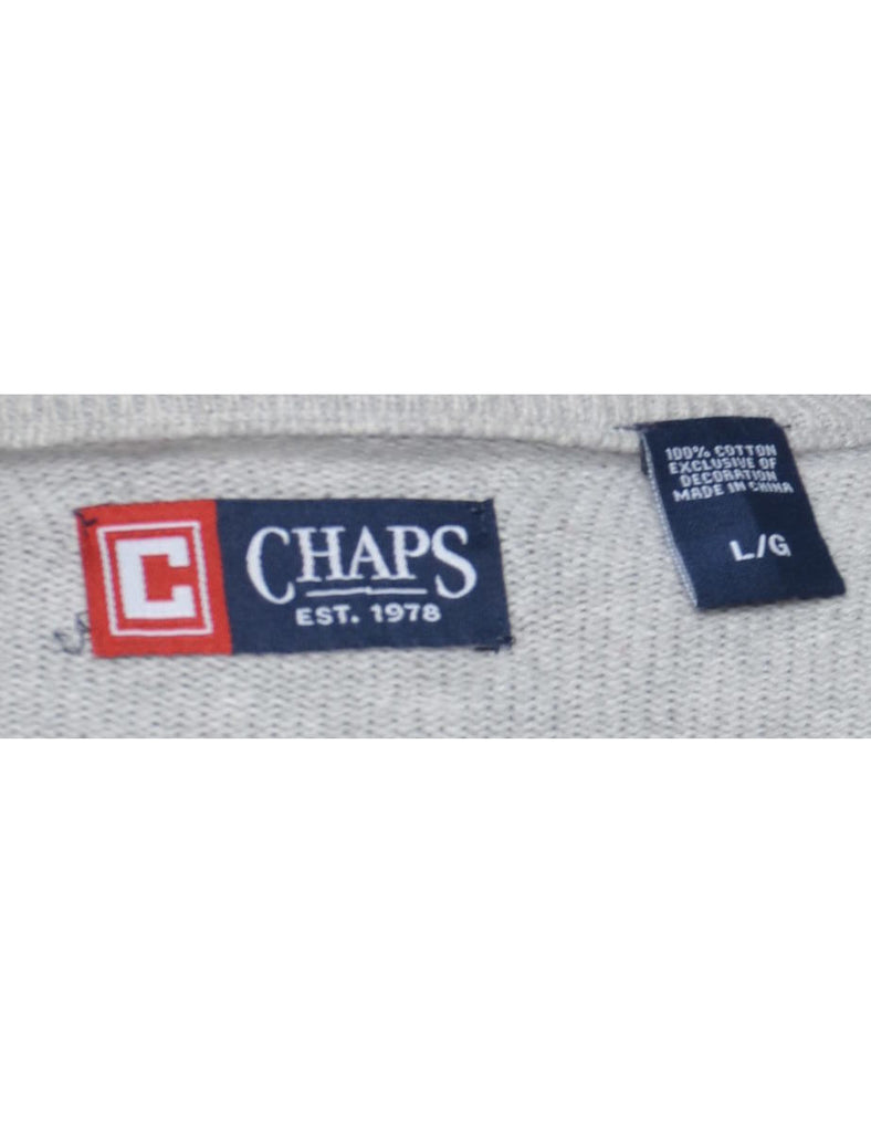Chaps Light Grey Jumper - L