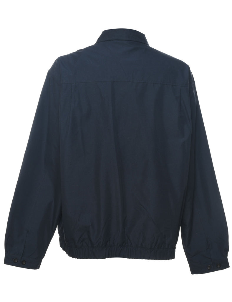 Chaps Navy Zip-Front Nylon Jacket - XL