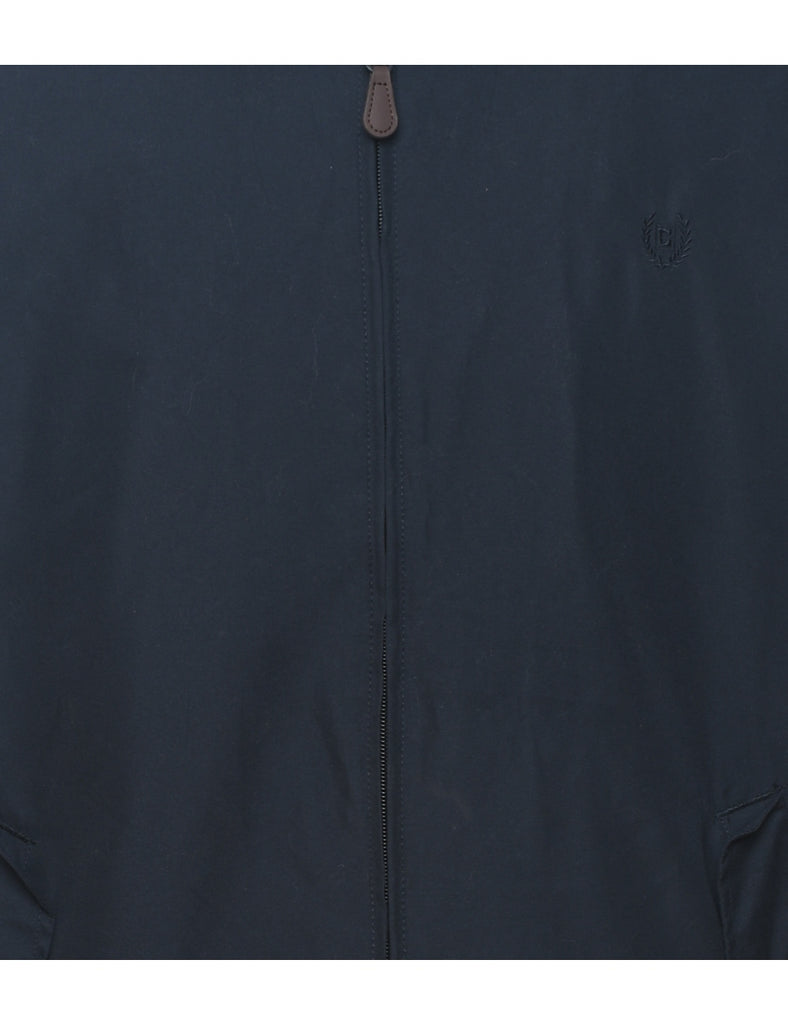 Chaps Navy Zip-Front Nylon Jacket - XL