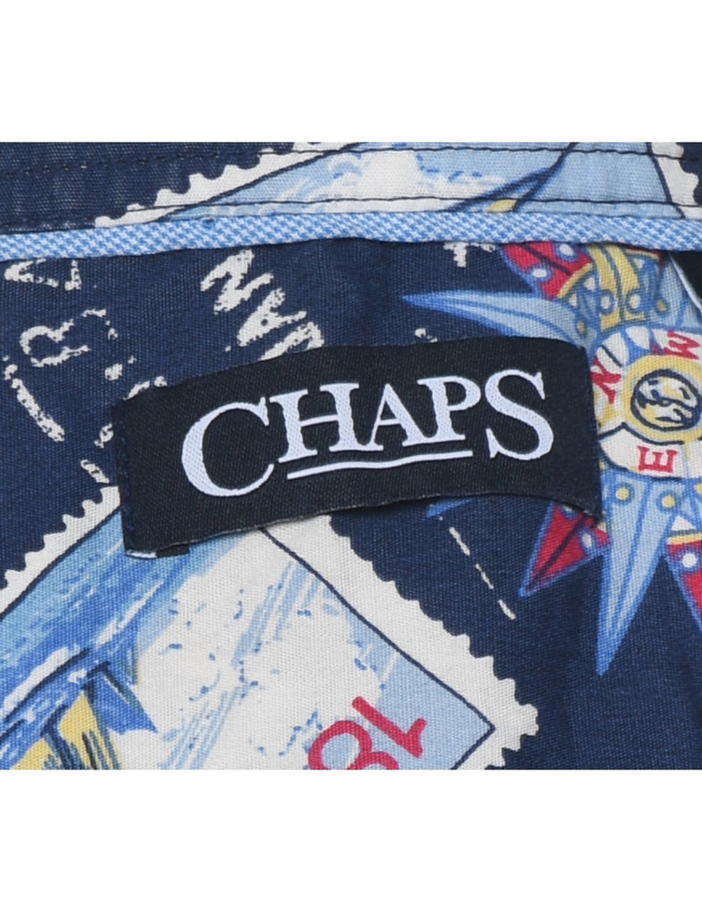Chaps Novelty Print  Hawaiian Shirt - M