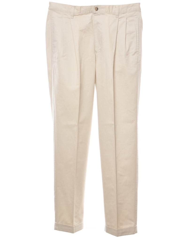 Chaps Off-White Chino Trousers - W35 L32