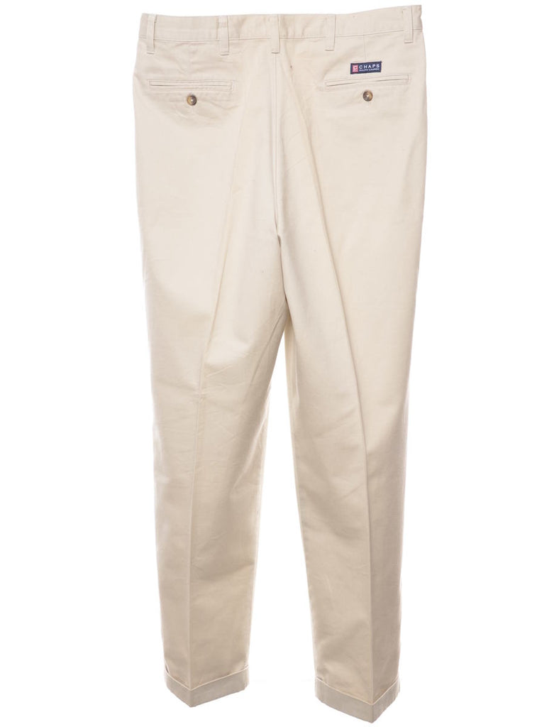 Chaps Off-White Chino Trousers - W35 L32