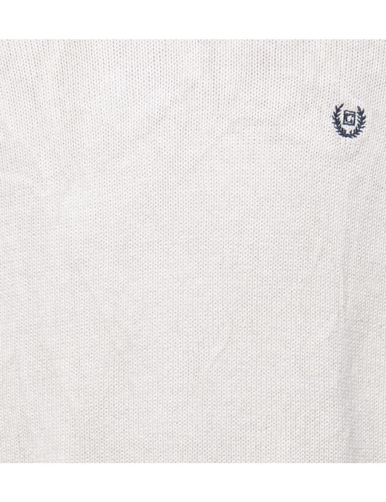 Chaps Off White Jumper - L