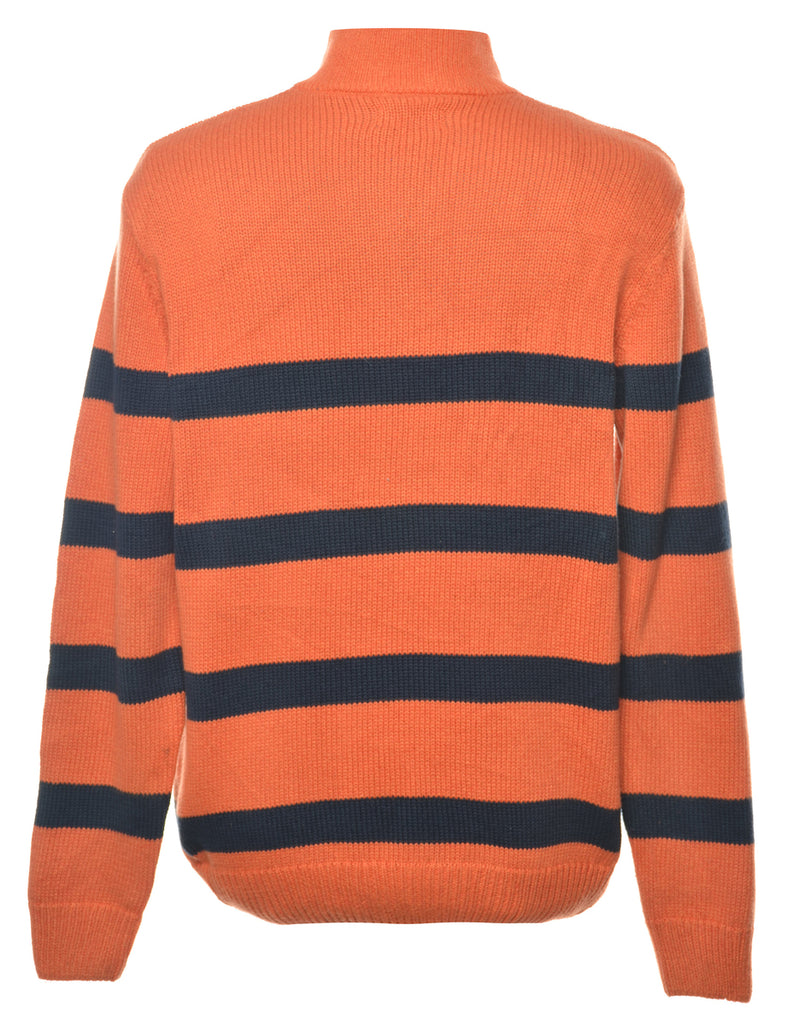 Chaps Orange Polo Neck Jumper - M
