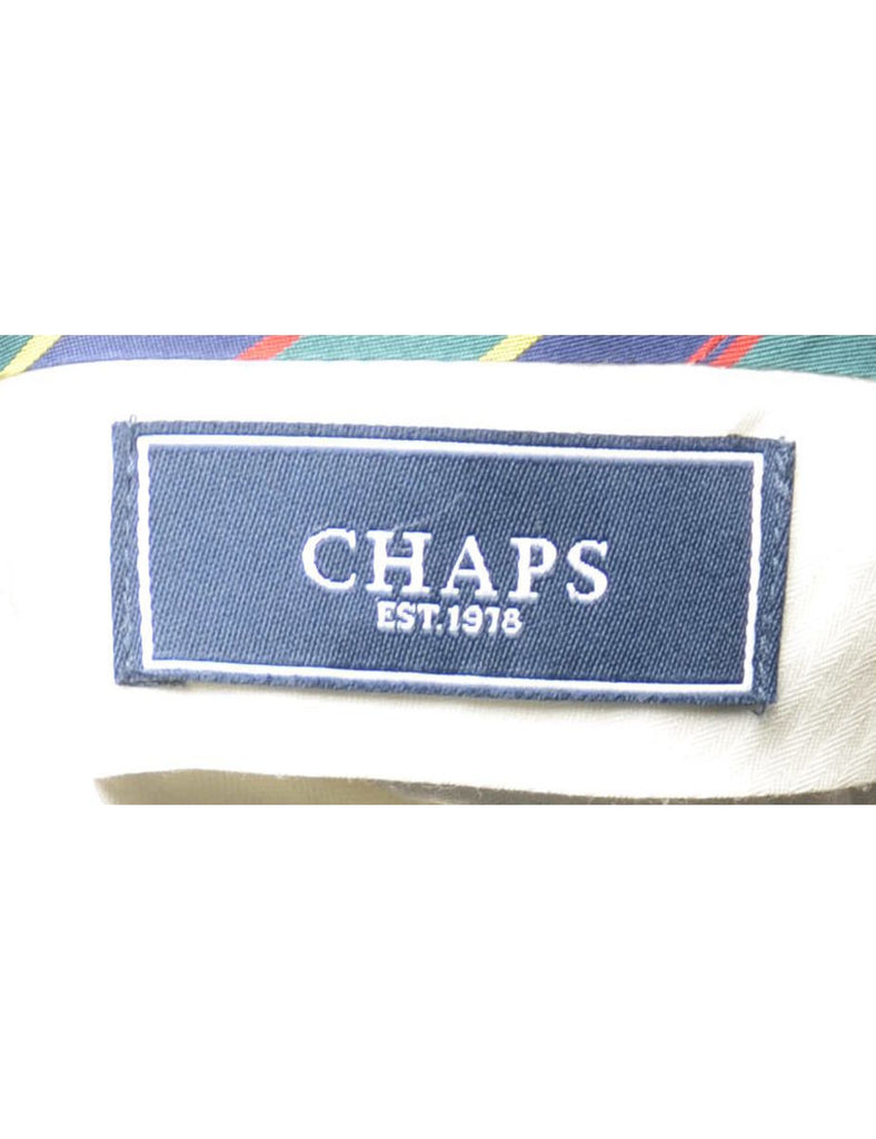 Chaps Pinstriped Grey Trousers - W35 L32
