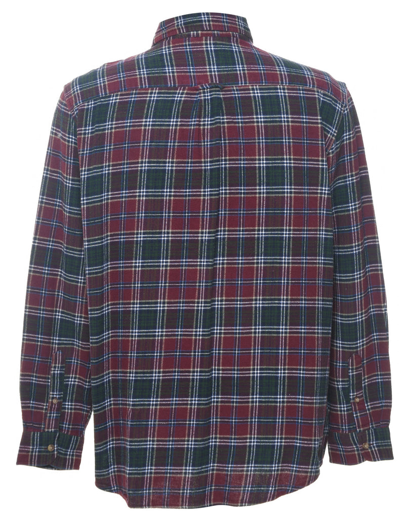 Chaps Plaid Multi-Colour Shirt - L