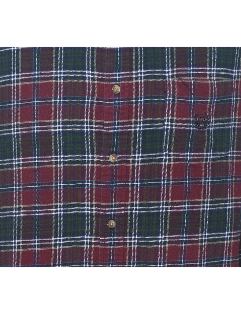 Chaps Plaid Multi-Colour Shirt - L
