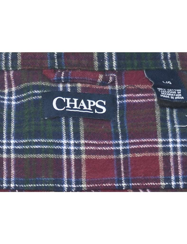 Chaps Plaid Multi-Colour Shirt - L
