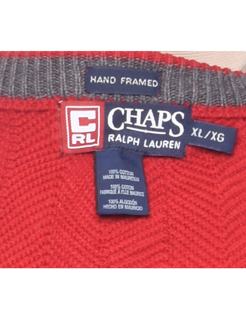 Chaps Red Jumper - XL