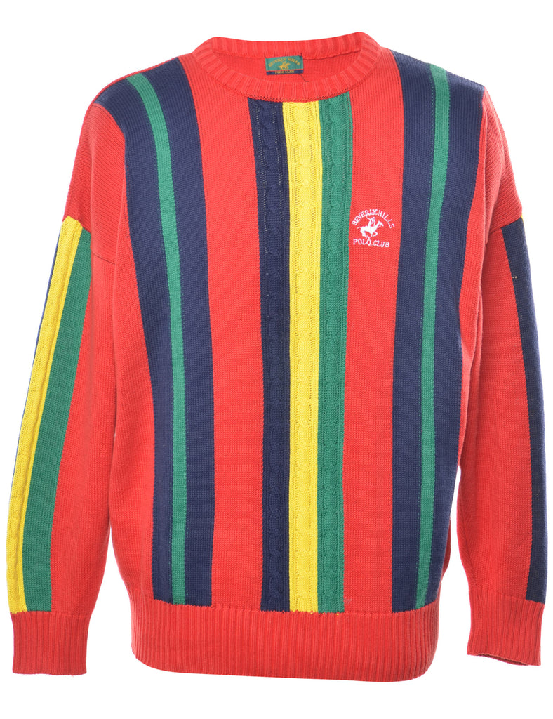 Chaps Striped Jumper - L