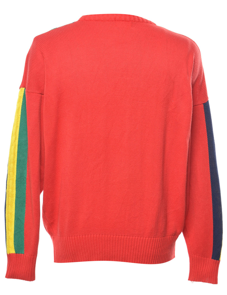 Chaps Striped Jumper - L