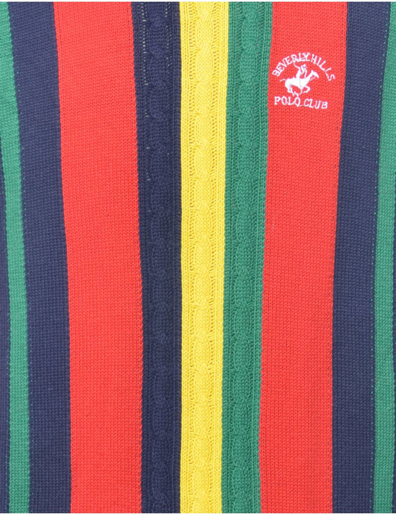 Chaps Striped Jumper - L