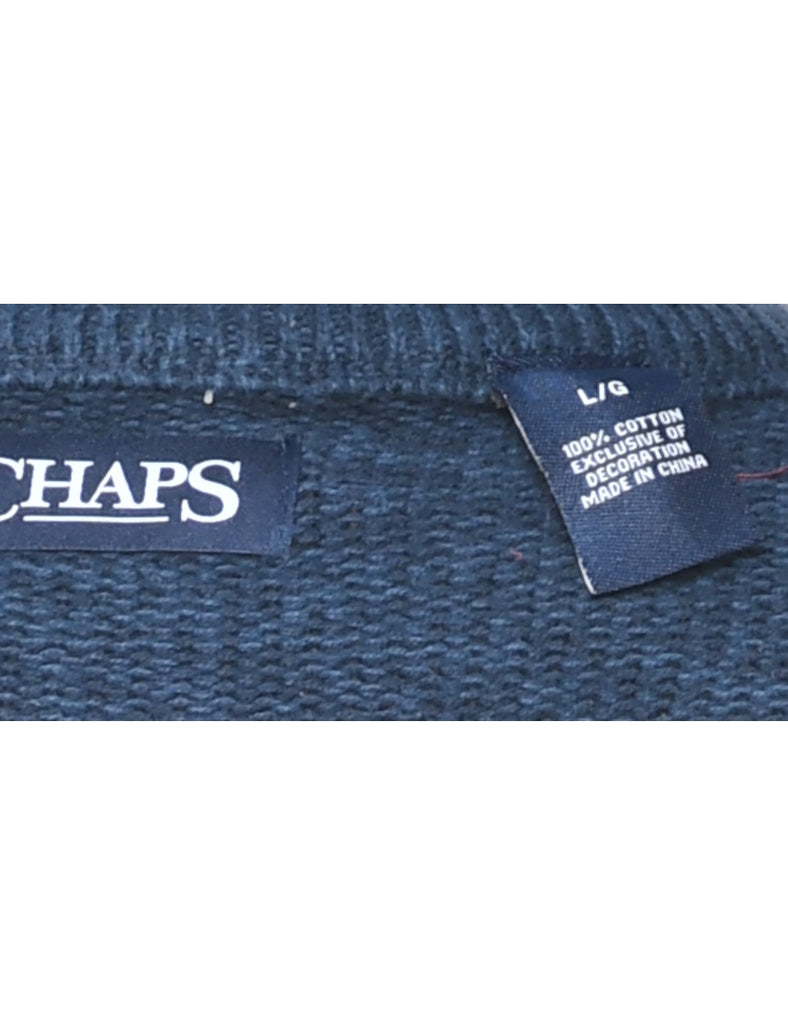 Chaps Striped Jumper - L