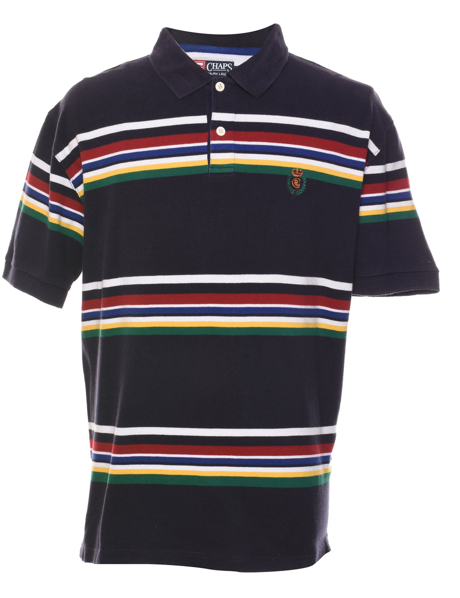 Men s Chaps Chaps Striped Multi Colour Shirt Multi coloured L Beyond Retro