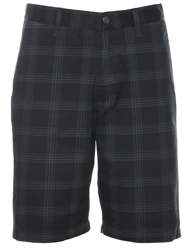 Checked Black Shorts - W32 L10