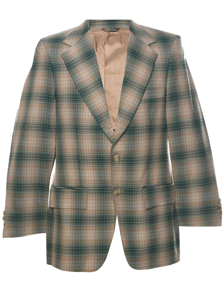 Checked Blazer - M