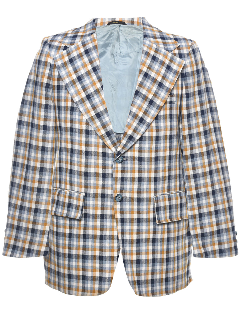 Checked Blazer - L