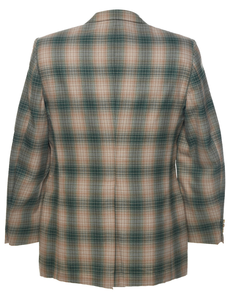 Checked Blazer - M
