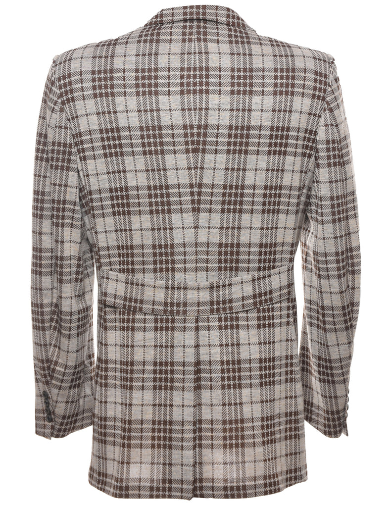 Checked Blazer - L