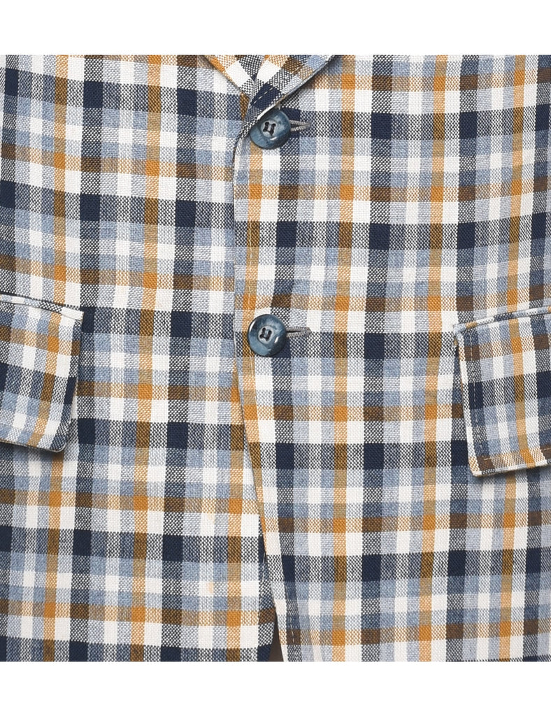 Checked Blazer - L