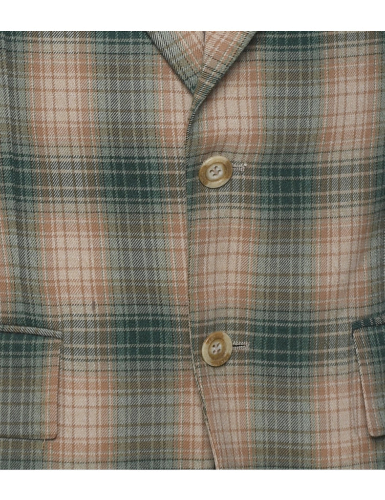 Checked Blazer - M