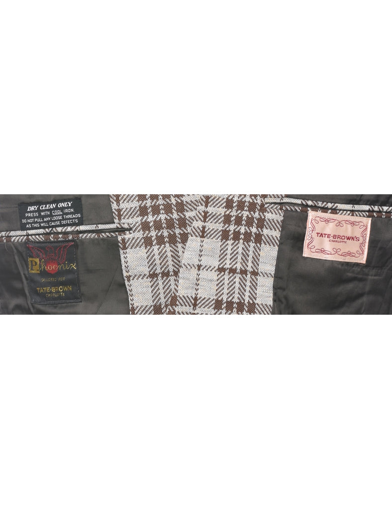 Checked Blazer - L