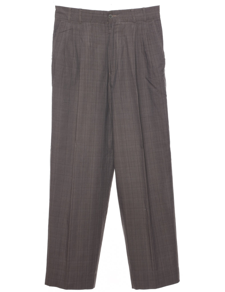 Checked Pattern Trousers - W30 L30