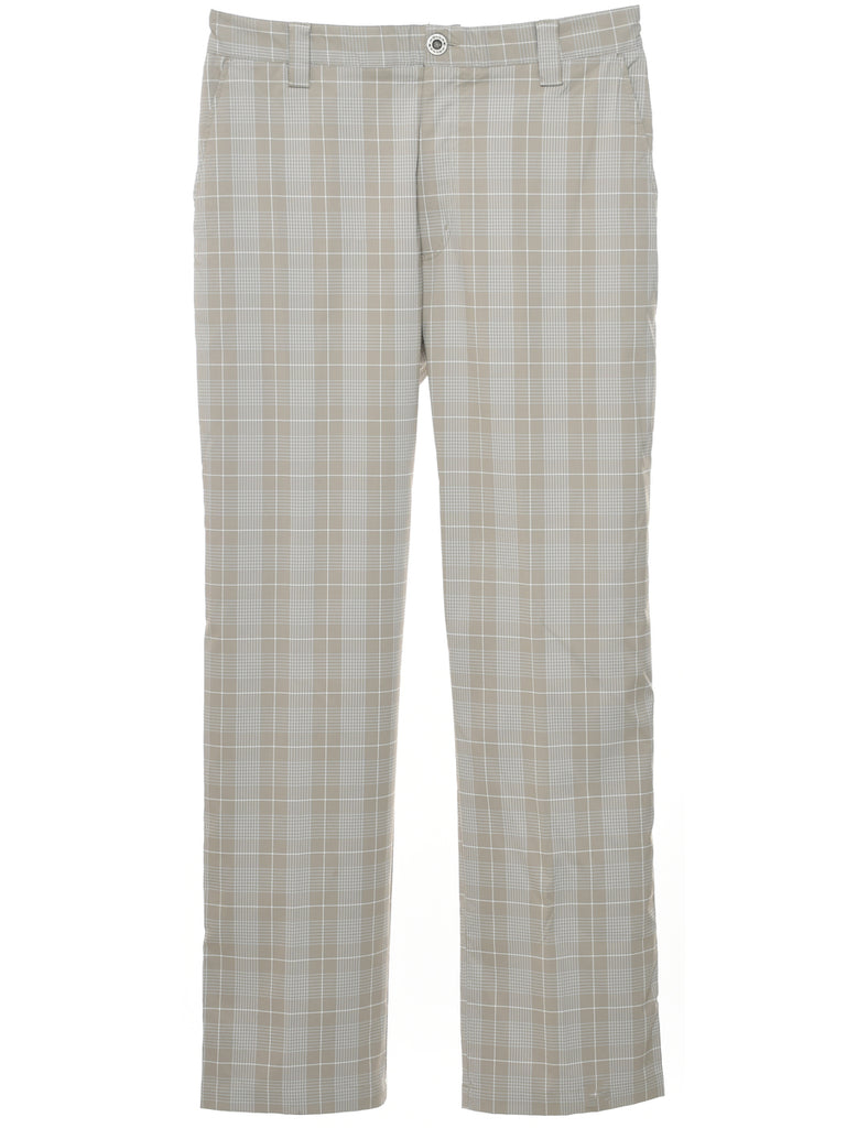 Checked Pattern Trousers - W34 L33