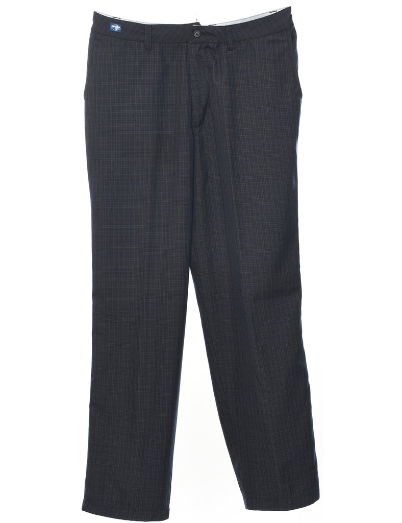 Checked Pattern Trousers - W34 L33