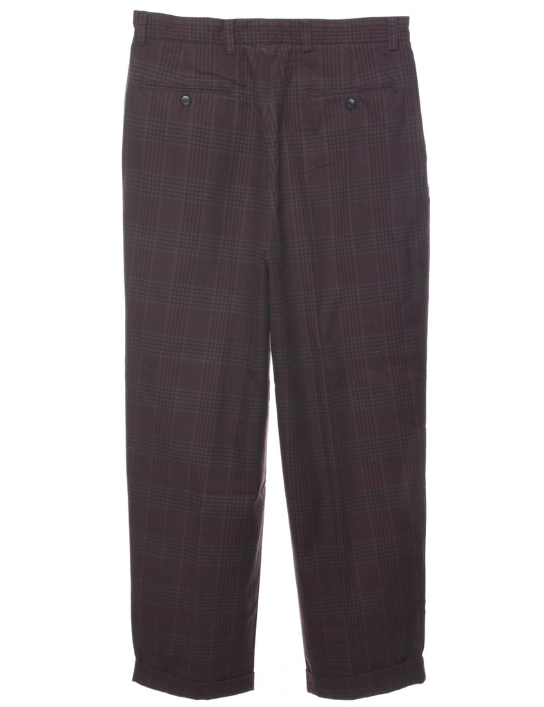 Checked Pattern Trousers - W32 L29