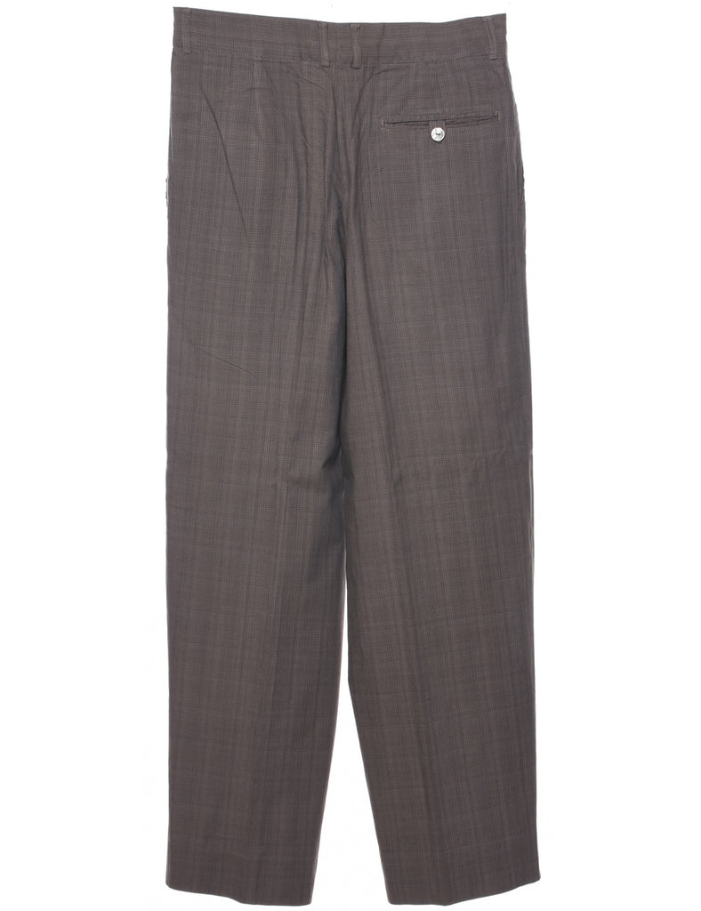 Checked Pattern Trousers - W30 L30