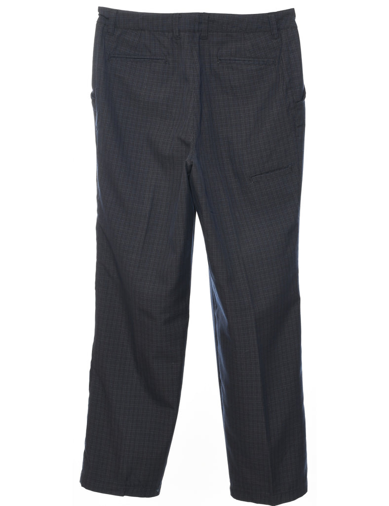 Checked Pattern Trousers - W34 L33