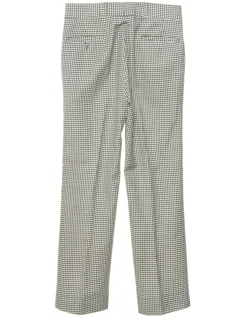 Checked Pattern Trousers - W33 L32