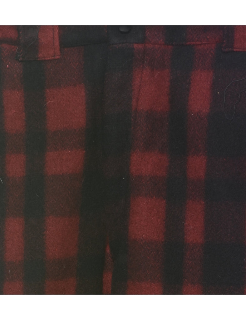 Checked Pattern Trousers - W37 L26