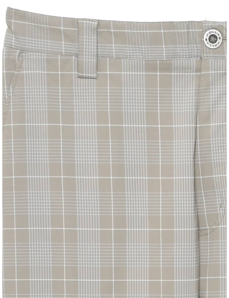 Checked Pattern Trousers - W34 L33