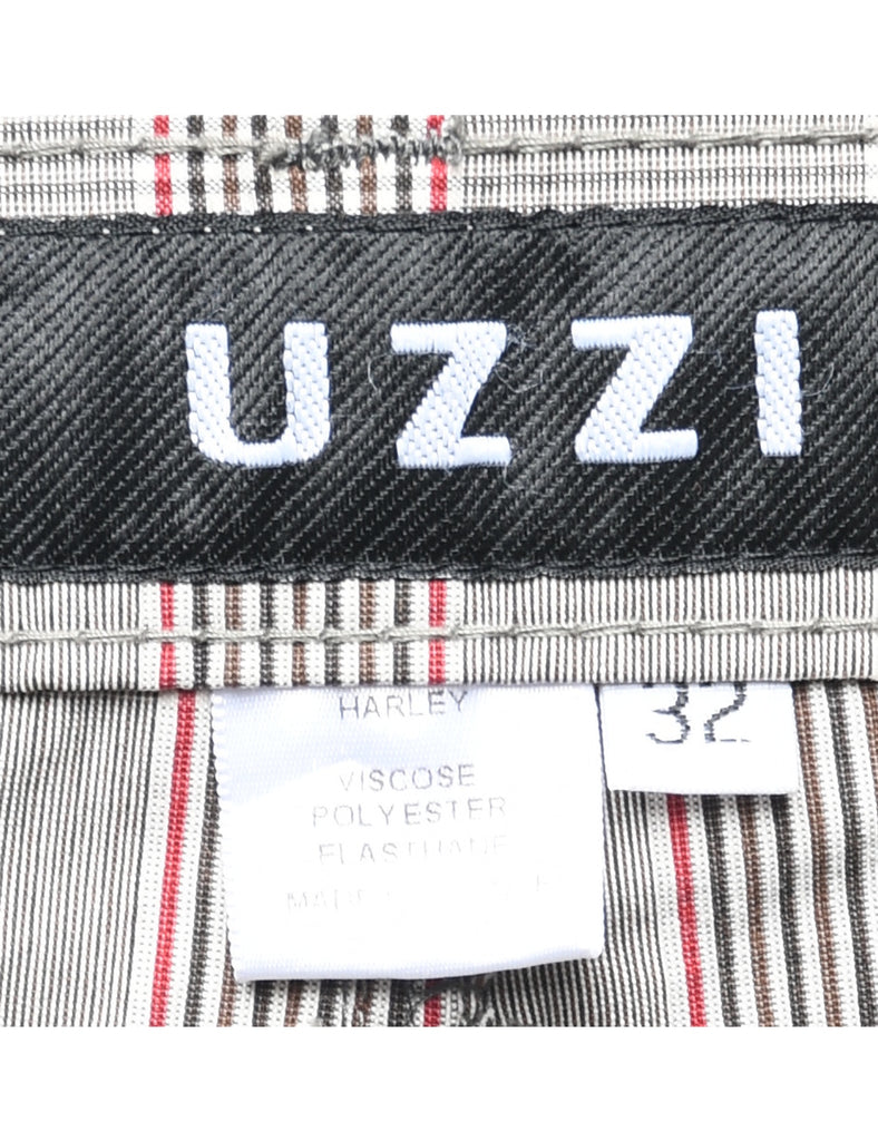 Checked Pattern Trousers - W32 L31