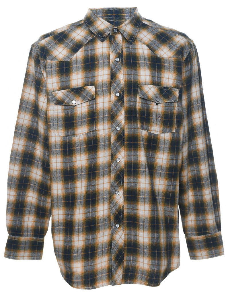 Checked Western Shirt - L