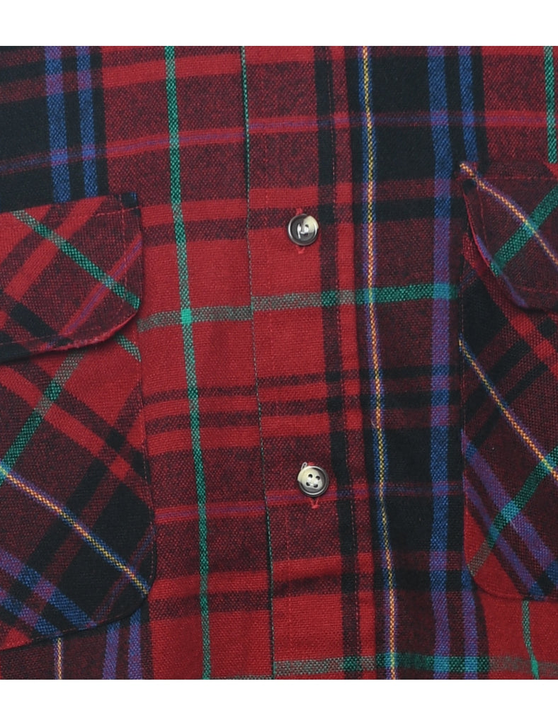 Ched Red Plaid Shirt - L