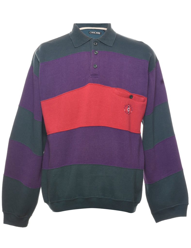 Cherokee Colour Block Plain Sweatshirt - M