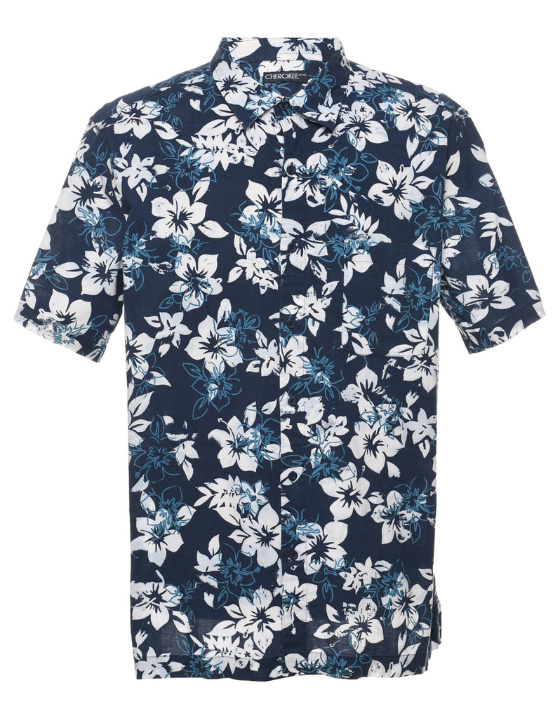 Cherokee Floral Hawaiian Shirt - L