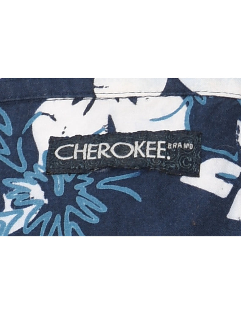 Cherokee Floral Hawaiian Shirt - L
